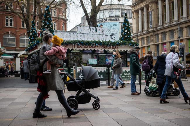 The Christmas economy is overshadowed by the Omicron strain the impact of public health restrictions Picture: Chris Fairweather/Huw Evans Agency
