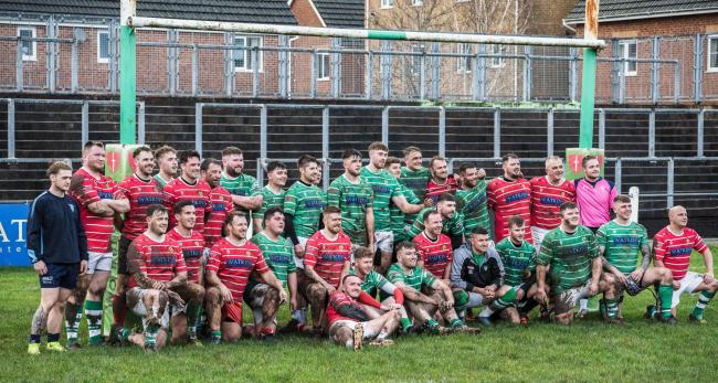 Caerphilly RFC's over 30s v under 30s. Picture: Jason Jones Photo Video Aerial