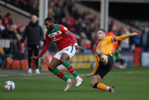 South Wales Argus: Matty Dolan and the County defence were given a tough time by Walsall