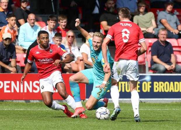 South Wales Argus: BATTERED: Salford City won 3-0 against Cameron Norman and Newport County earlier in the season