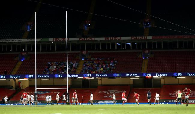 EMPTY: Wales hosted England in Cardiff last year at an empty Principality Stadium