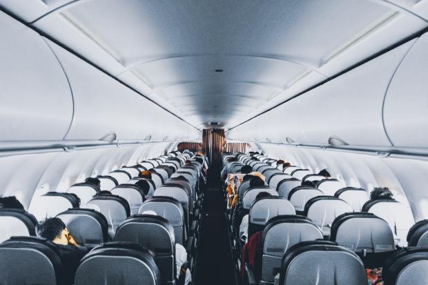 South Wales Argus: Rows and rows of plane seats. Credit: Canva