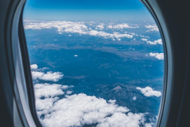 View from a plane window. Credit: Canva
