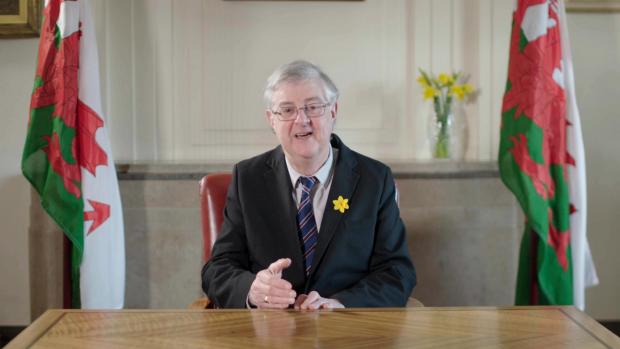 South Wales Argus: First Minister for Wales, Mark Drakeford who has announced there will be no change to Covid rules (PA)