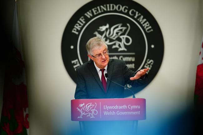 Mark Drakeford said there had been “good news” shown in the latest Covid modelling (PA)