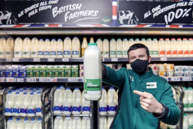 South Wales Argus: Morrisons is to scrap “use by” dates on most of its milk in a bid to reduce food waste. (PA/Morrisons)
