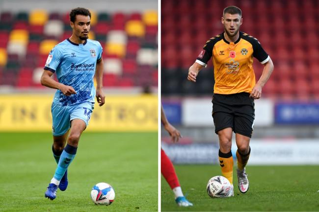 ARRIVAL: County hope defender Josh Pask (left) can follow Brandon Cooper's lead