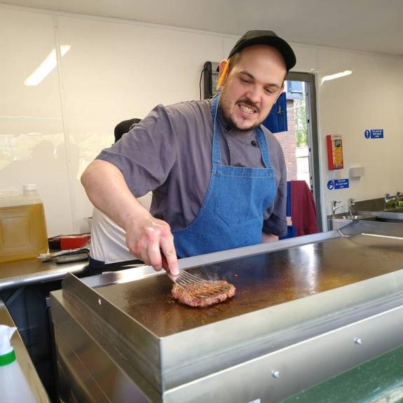 South Wales Argus: Head chef and co-owner of Tin Can Kitchen, Barry Fallon South Wales Argus: Head chef and co-owner of Tin Can Kitchen, Barry Fallon
