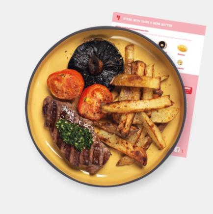 South Wales Argus: Steak, Chips & Herb Butter Recipe Kit. Credit: MuscleFood South Wales Argus: Steak, Chips & Herb Butter Recipe Kit. Credit: MuscleFood