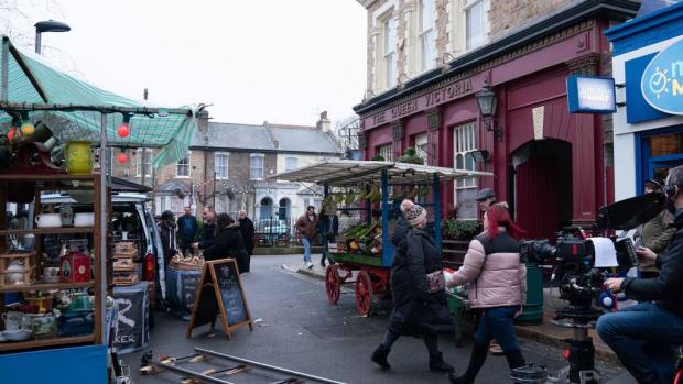 South Wales Argus: BBC viewers will see the new set of Eastenders for the first time. (PA/BBC)