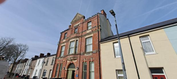 South Wales Argus: The former Pill library on Temple Street sits between a row of terraced houses. 
