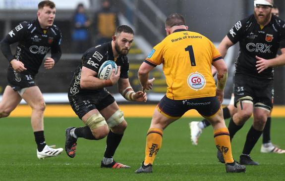 South Wales Argus: Harri Keddie carrying hard for the Dragons South Wales Argus: Harri Keddie carrying hard for the Dragons