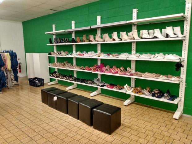 South Wales Argus: Shoes inside the Newlife store