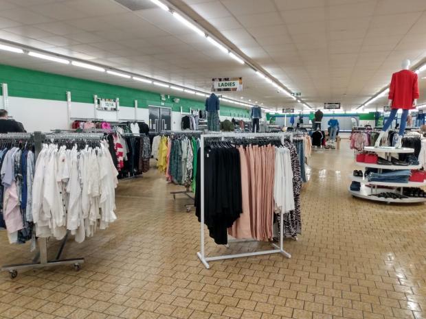 South Wales Argus: Clothes for sale in-store