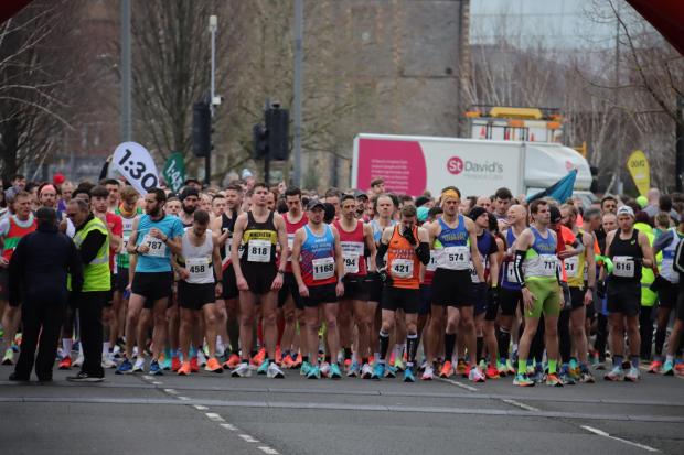 South Wales Argus: Runners on the start line for this year's event. Picture: Ollie Barnes.