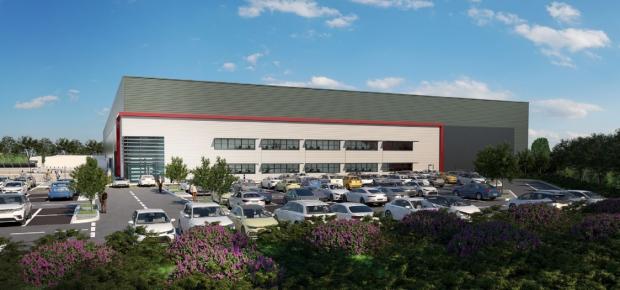 South Wales Argus: An artist\'s impression of the warehouse. Picture: Cubex/ UMC Architects