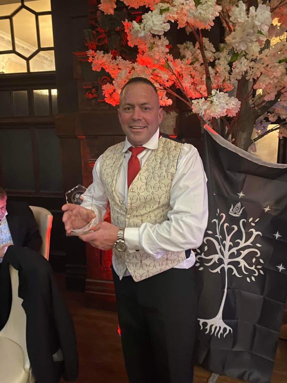 South Wales Argus: Mark Fredrickson with his trophy South Wales Argus: Mark Fredrickson with his trophy