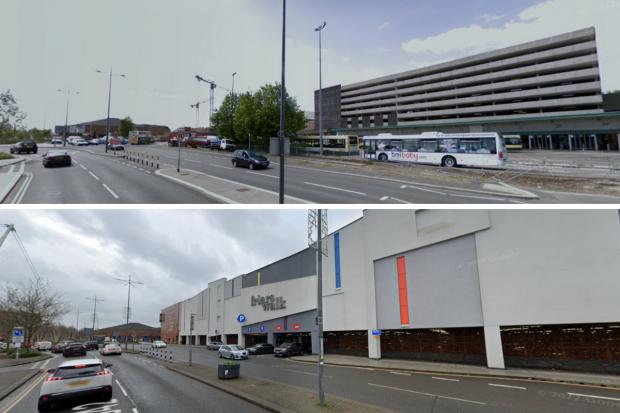 South Wales Argus: Friars Walk: before and after