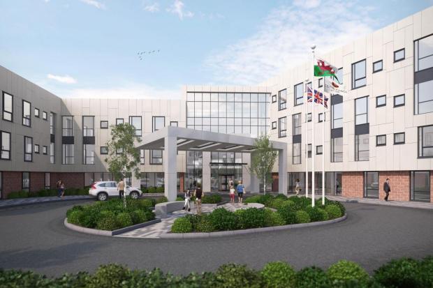 South Wales Argus: An artist impression of the new hotel in Newport