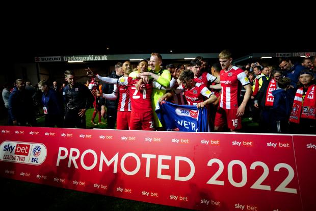 South Wales Argus: PROMOTED: Exeter will join Forest Green in League One