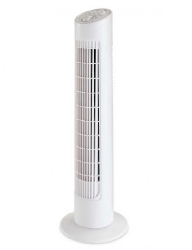 South Wales Argus: Easy Home White Tower Fan (Aldi)