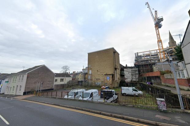 South Wales Argus: The site of the proposed 37 affordable homes as seen from the rear, in North Street. Picture: Google