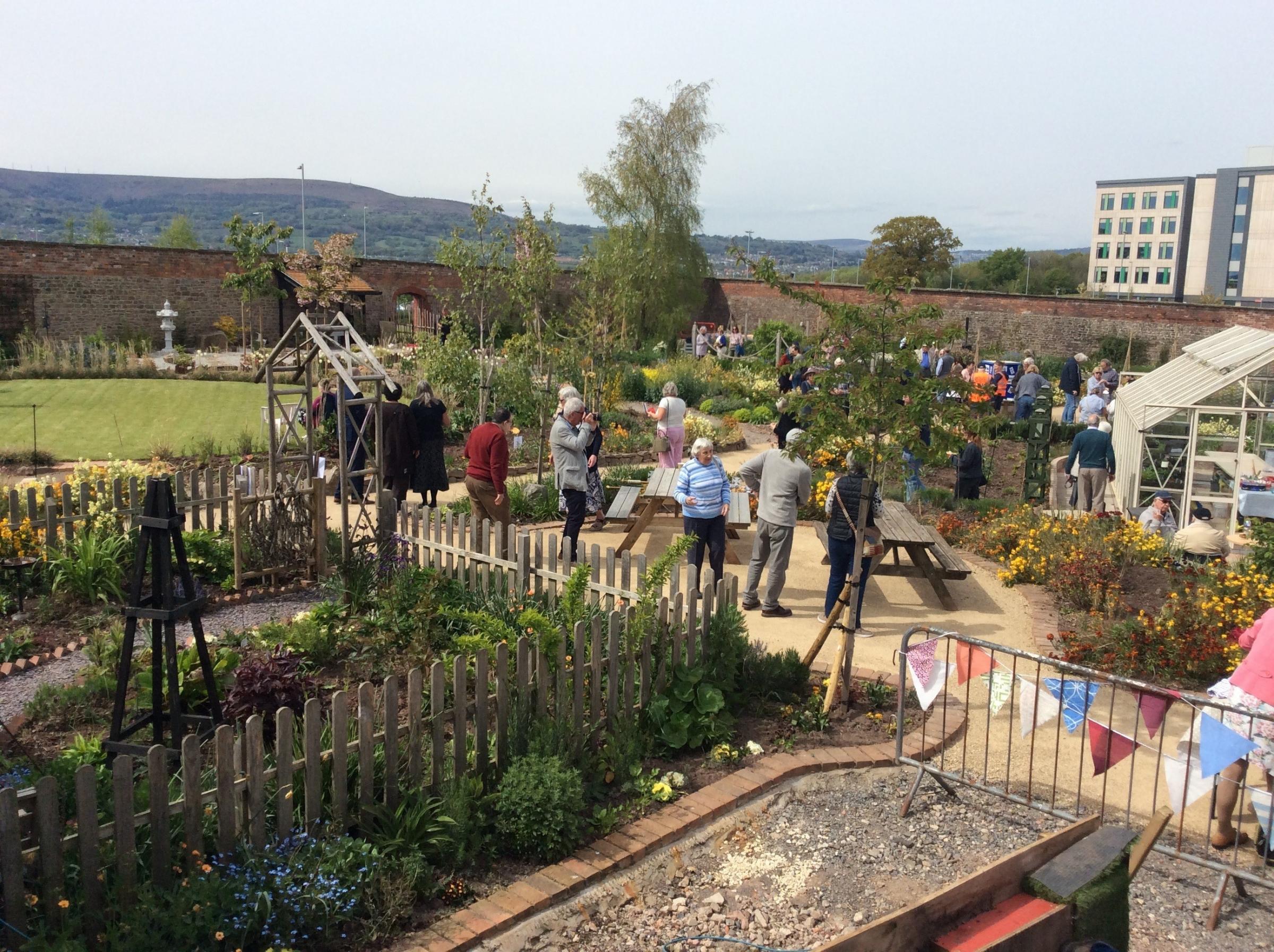 NOW: The transformed walled garden is open to visitors