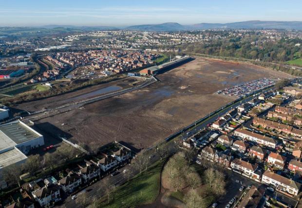 South Wales Argus: The huge former Whiteheads Steelworks site is being turned into a 500-plus home housing development
