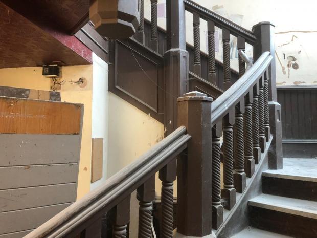 South Wales Argus: While they will be freshened up, the original wood staircase is set to remain