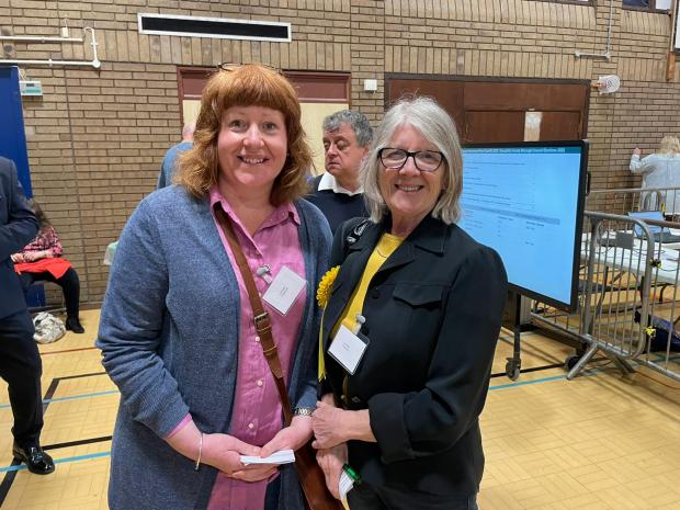 South Wales Argus: The new Independent councillors for Ynysddu Janine Reed and Jan Jones (L-R).