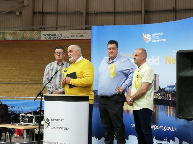 South Wales Argus: Independent councillors for Lliswerry ward (L-R) James Peterson, Allan Morris, Mark Howells & Andrew Sterry.