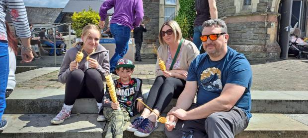 South Wales Argus: The Williams family came down from Swansea for the day.