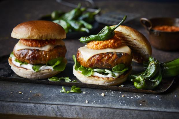 South Wales Argus: Pork Chorizo and Manchego Cheeseburgers. Credit: M&S