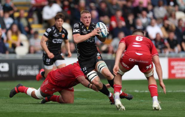 South Wales Argus: ABRASIVE: Ben Fry has led the charge for the Dragons