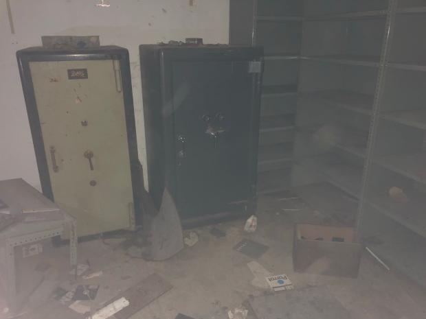 South Wales Argus: An old, locked safe in the bank vault - and its contents are a mystery
