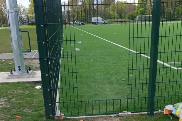 South Wales Argus: Youths have reportedly cut holes in the fence at Ysgol Gyfun Gwent Is Coed's sports pitches to gain access.