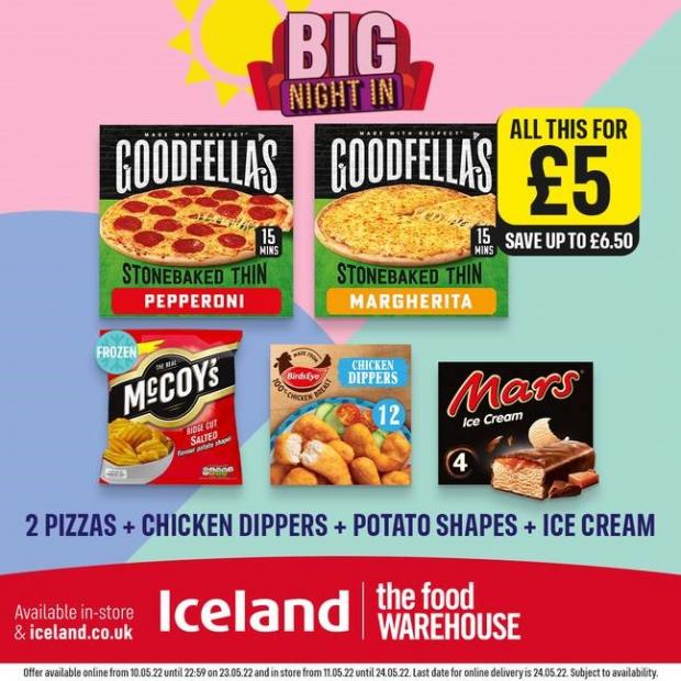 South Wales Argus: Iceland 'Big Night In' meal deal (Iceland)