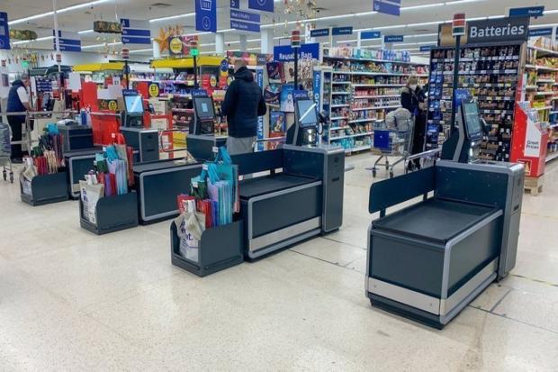 Self-service checkouts in a Tesco store. (Picture: Pat McCarthy)