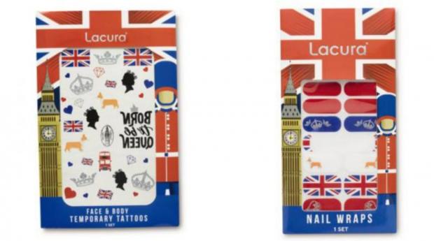 South Wales Argus: (Left) Lacura Jubilee Face & Body Temporary Tattoos and (right) Lacura Jubilee Nail Wraps (Aldi)