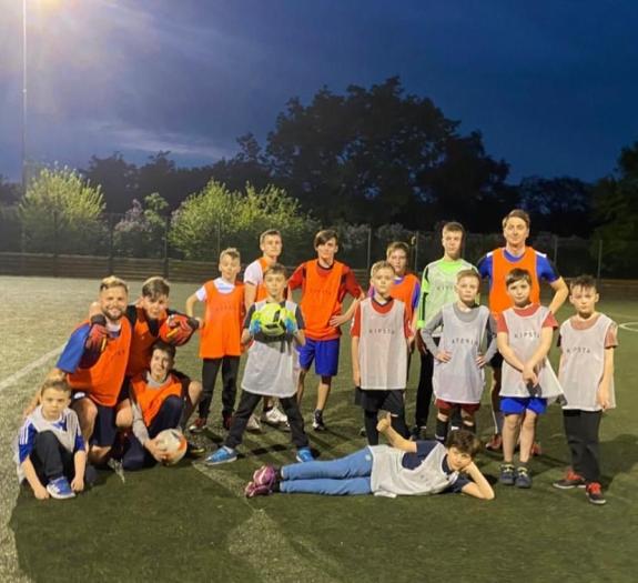 South Wales Argus: The fundraiser pays for pitch hire for a football session for Ukrainian refugee children in Prague. Picture: James Ward South Wales Argus: The fundraiser pays for pitch hire for a football session for Ukrainian refugee children in Prague. Picture: James Ward