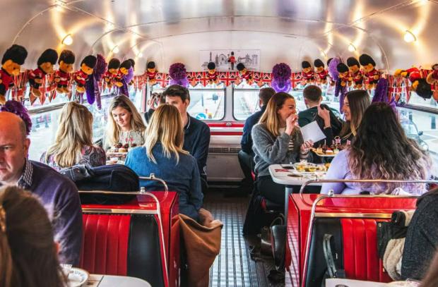 South Wales Argus: Vintage Afternoon Tea Bus in London for Two with B Bakery. Credit: Virgin Experience Days
