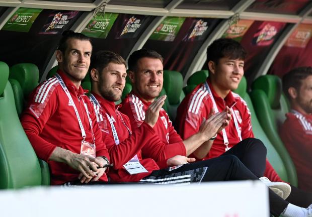 South Wales Argus: RESTED: Gareth Bale, Ben Davies, Aaron Ramsey and Rubin Colwill