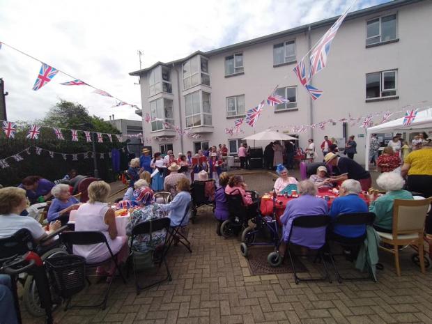 South Wales Argus: Jubilee party at Capel Grange Nursing Home in Newport. Picture: Capel Grange Nursing Home