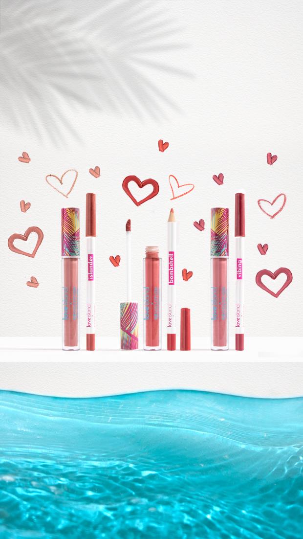 South Wales Argus: Love Island x Makeup Revolution Coupled Up Lip Kits. Credit: Revolution