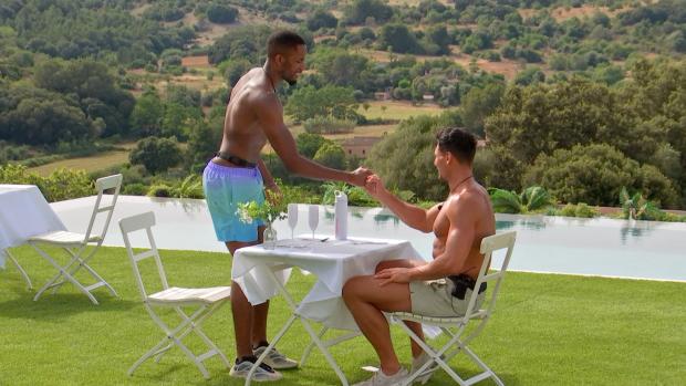 South Wales Argus: Remi and Jay congratulate each other after their dates on Love Island, tonight at 9pm on ITV2 and ITV Hub. Episodes are available the following morning on BritBox. Credit: ITV