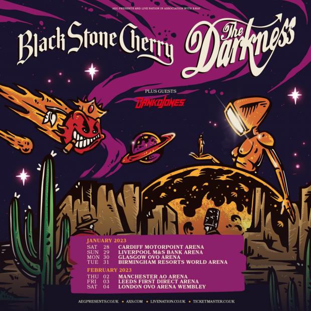 South Wales Argus: The Darkness and Black Stone Cherry announce tour: How to get tickets (Live Nation)