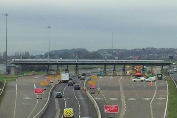 South Wales Argus: The Severn Crossing toll booths were closed the M4 in December 2018. Picture: Welsh Government