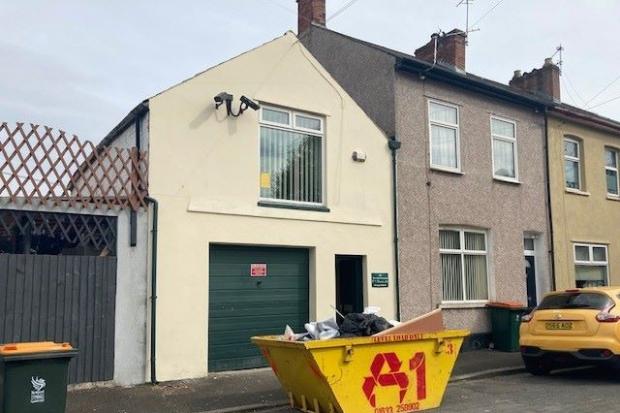 Garage sale: This property at Speke Street, Newport, sold for £97,000 after some fierce bidding