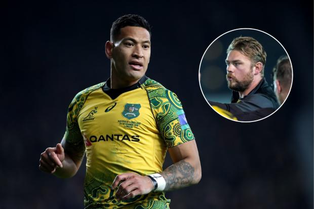 CHALLENGE: Lewis Evans (inset) will coach Hong Kong against Israel Folau and a star-studded Tonga for a spot at the World Cup