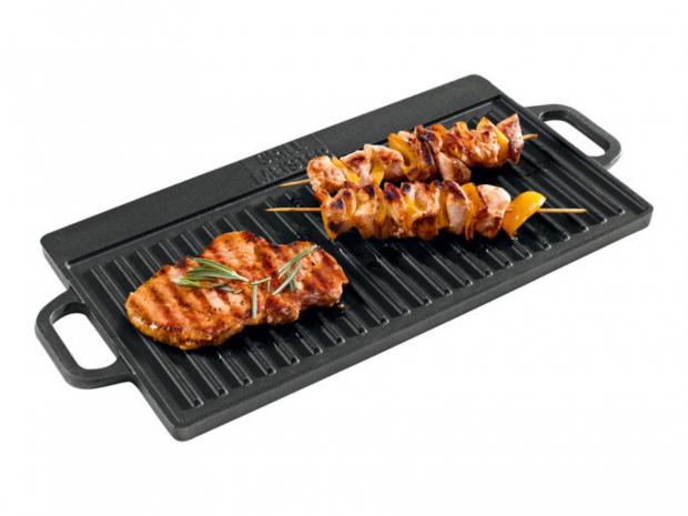 South Wales Argus: Grillmeister Cast Iron  Griddle (Lidl)